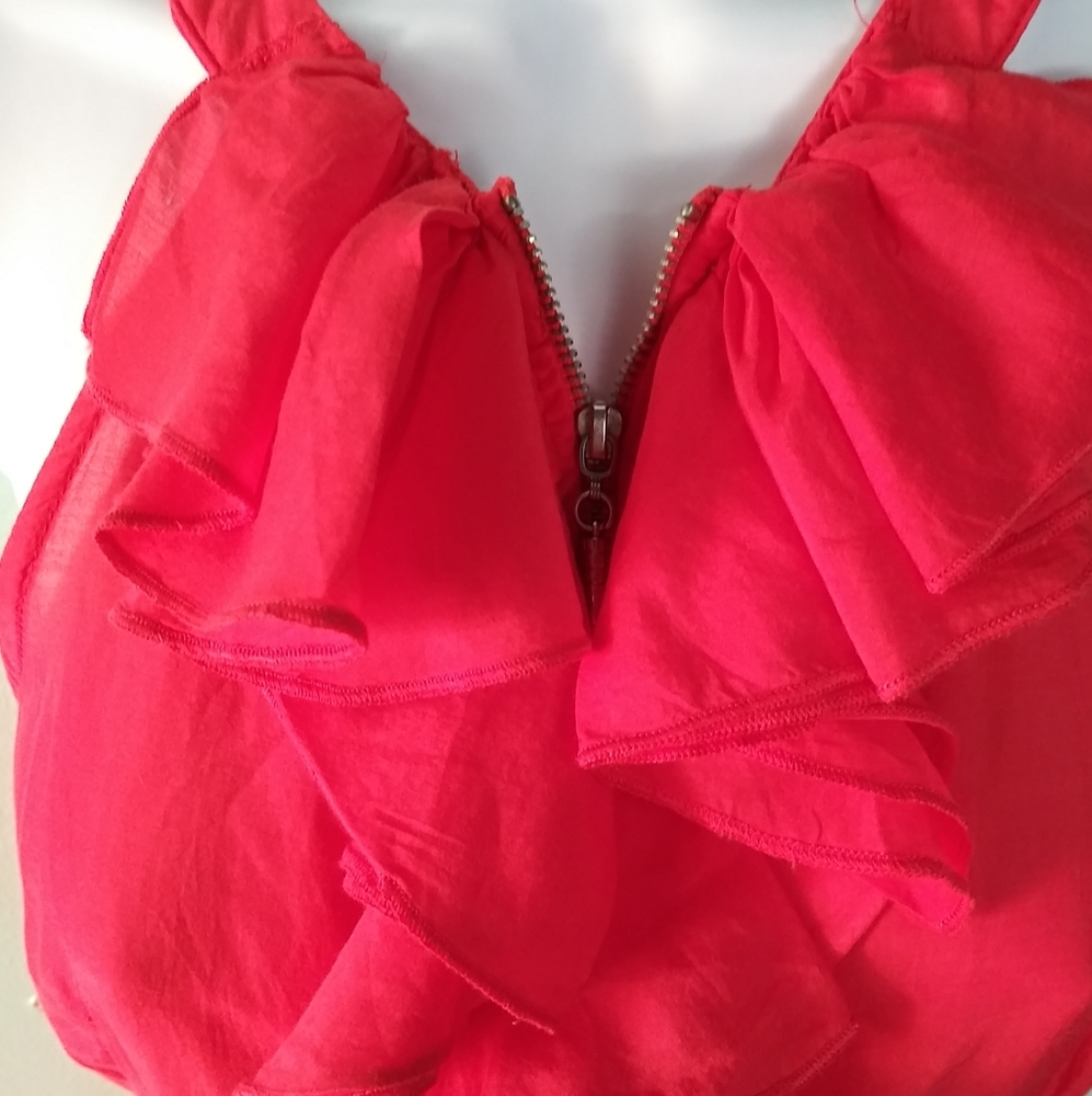 Ruffle Halter Style Top - Picture 2 of 7